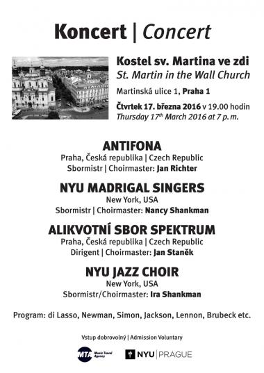 Alikvotní sbor Spektrum - pozvánka na koncert 17.3.2016
