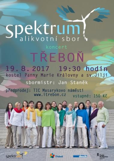 Alikvotní sbor Spektrum - pozvánka na koncert 19.8.2017